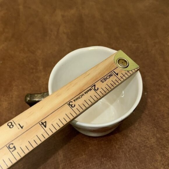 Set Of 3 Cameo Florals Oven To Table Ceramic Mugs With Peach Blossom Design - Picture 12 of 14
